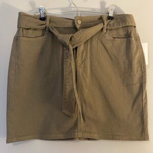 Army Green Mini Skirt